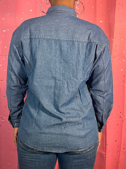 Blue Denim Sis-Vivor Logo Shirt