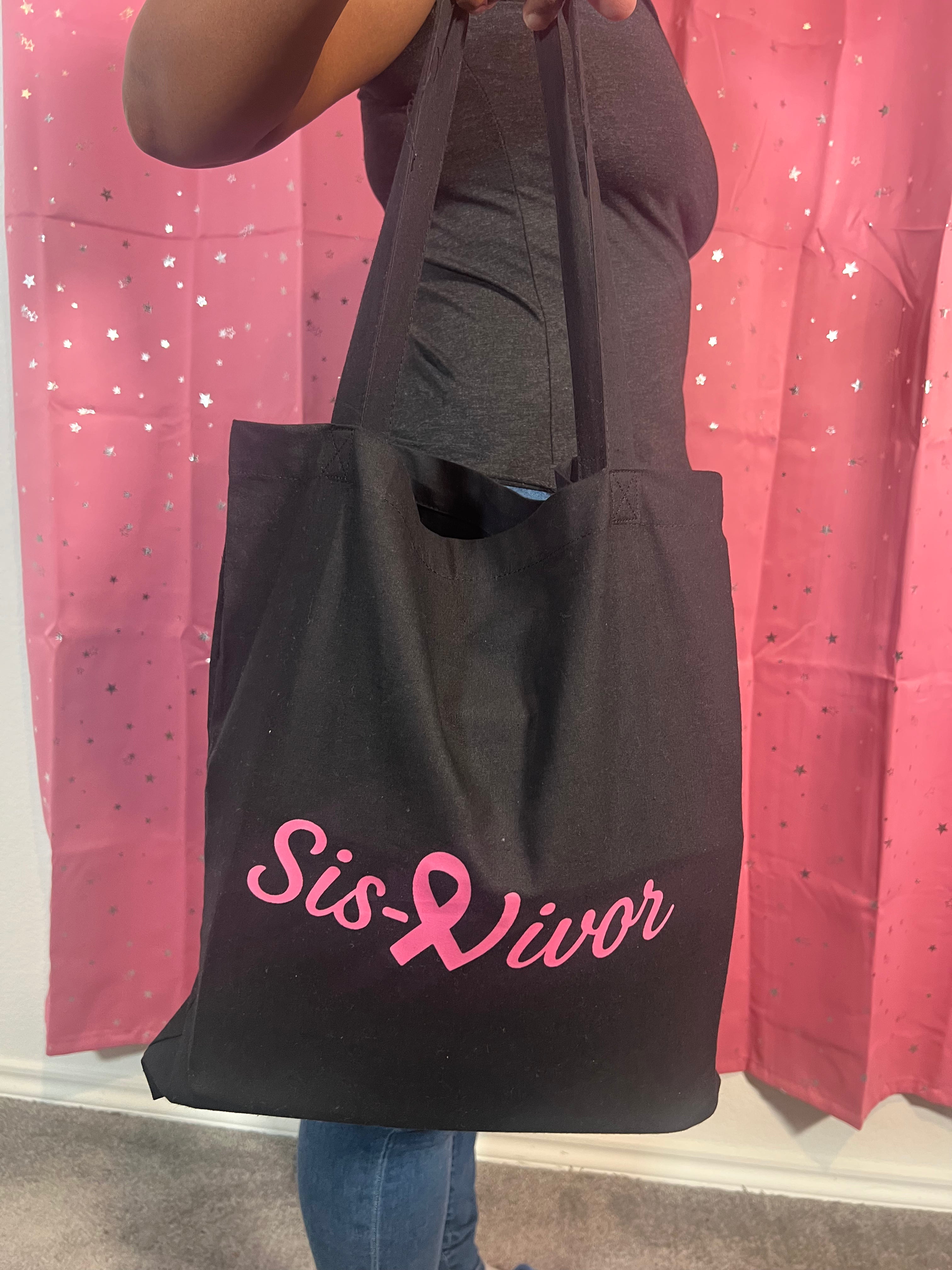 Sis-Vivor Classic Pink Logo Tote