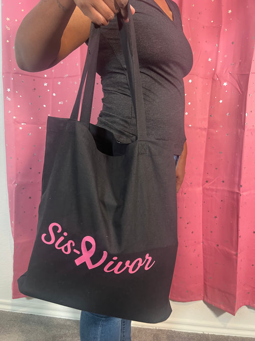 Sis-Vivor Classic Pink Logo Tote